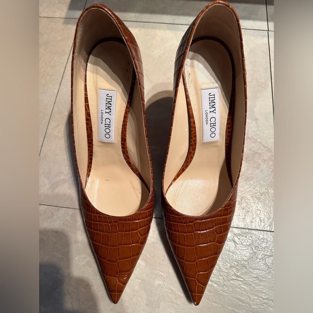 Jimmy Choo Brown Love 85mm Heels 39.5